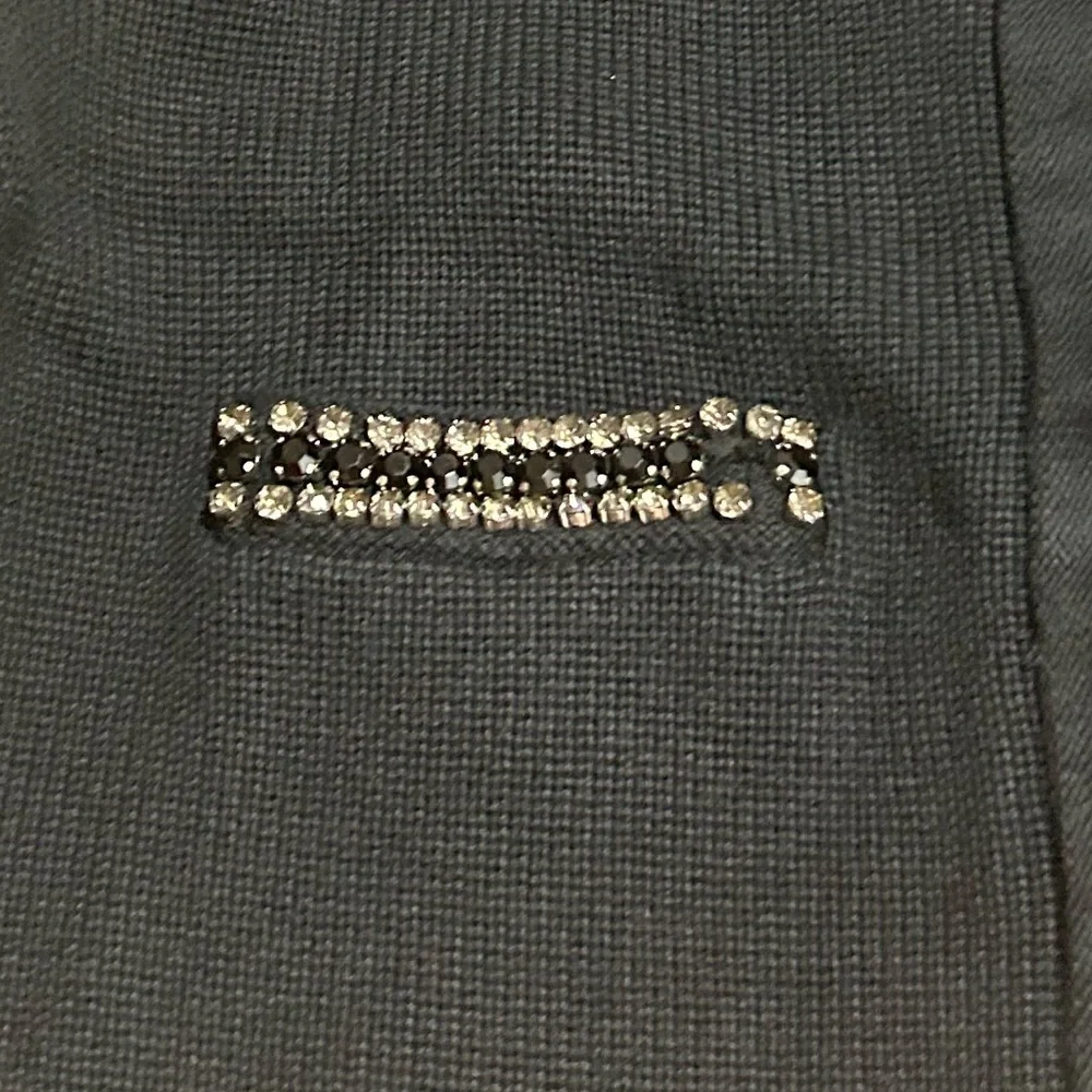 NEW J.Crew New relaxed Emilie sweater lady jacket with jewel trim Size XS Black